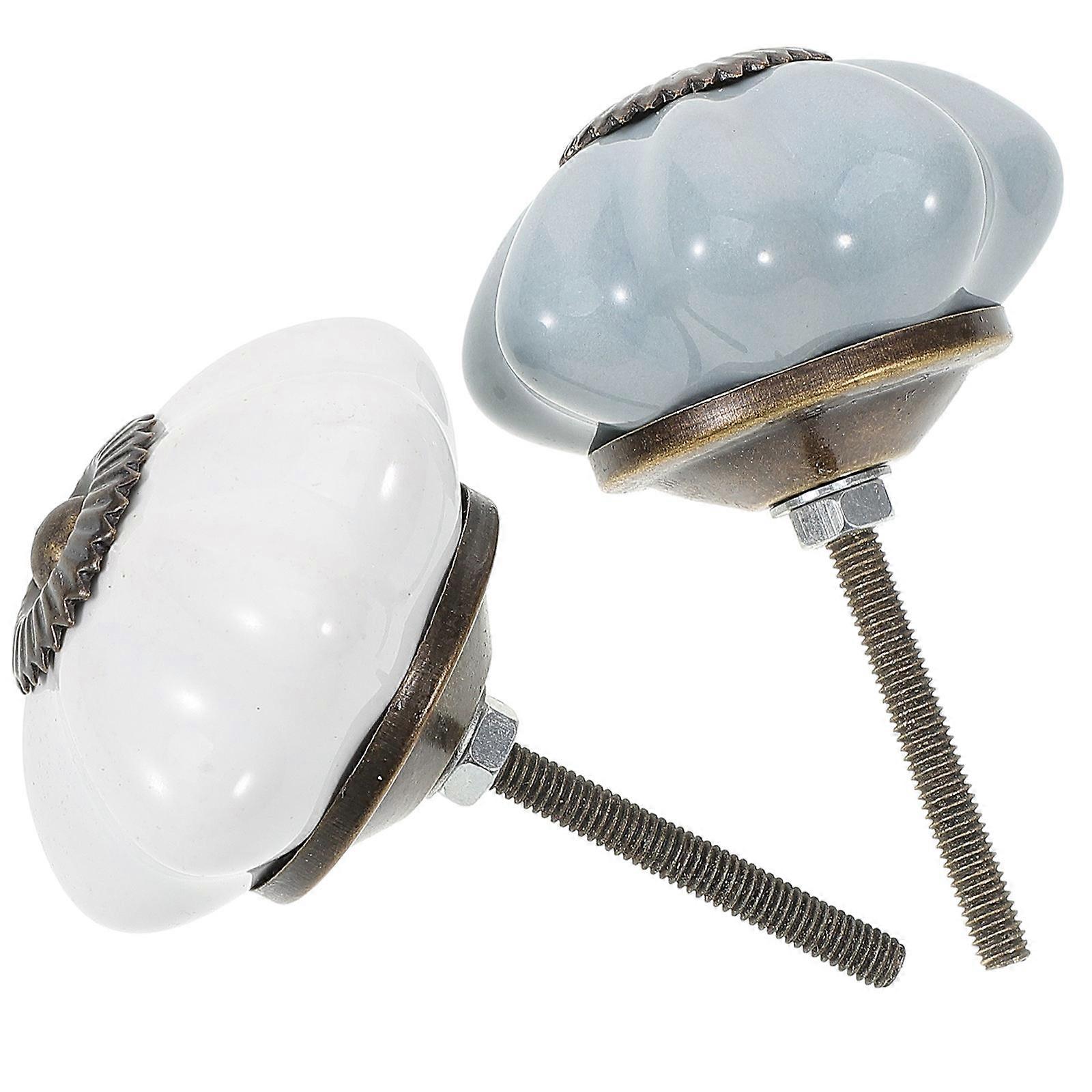 Kitchen Cupboard Knob Durable Iron Pulling Handle For Cabinets Drawers 2Pcs