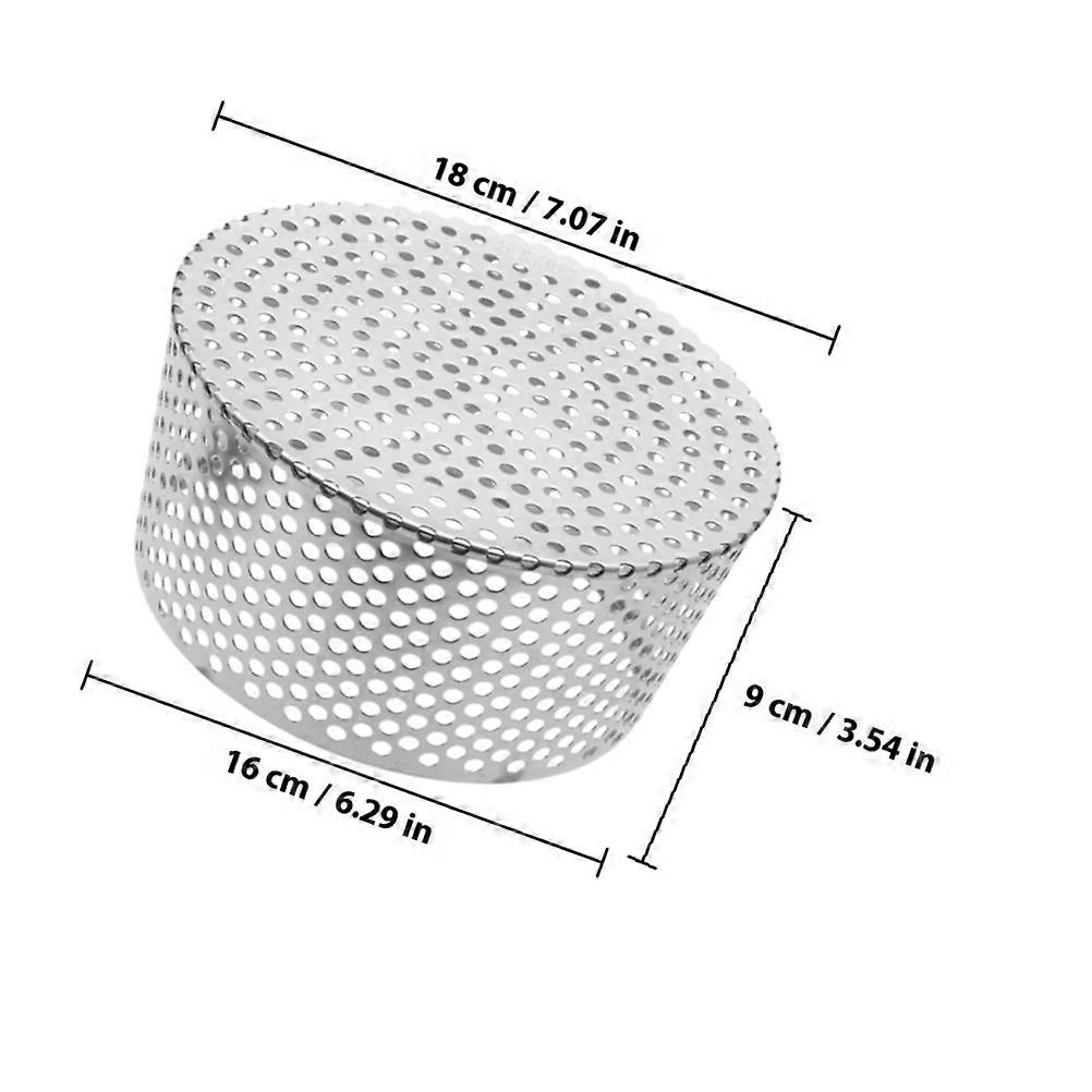 Silver Dome Drain Cover for Gutter Guard Function Courtyard Use