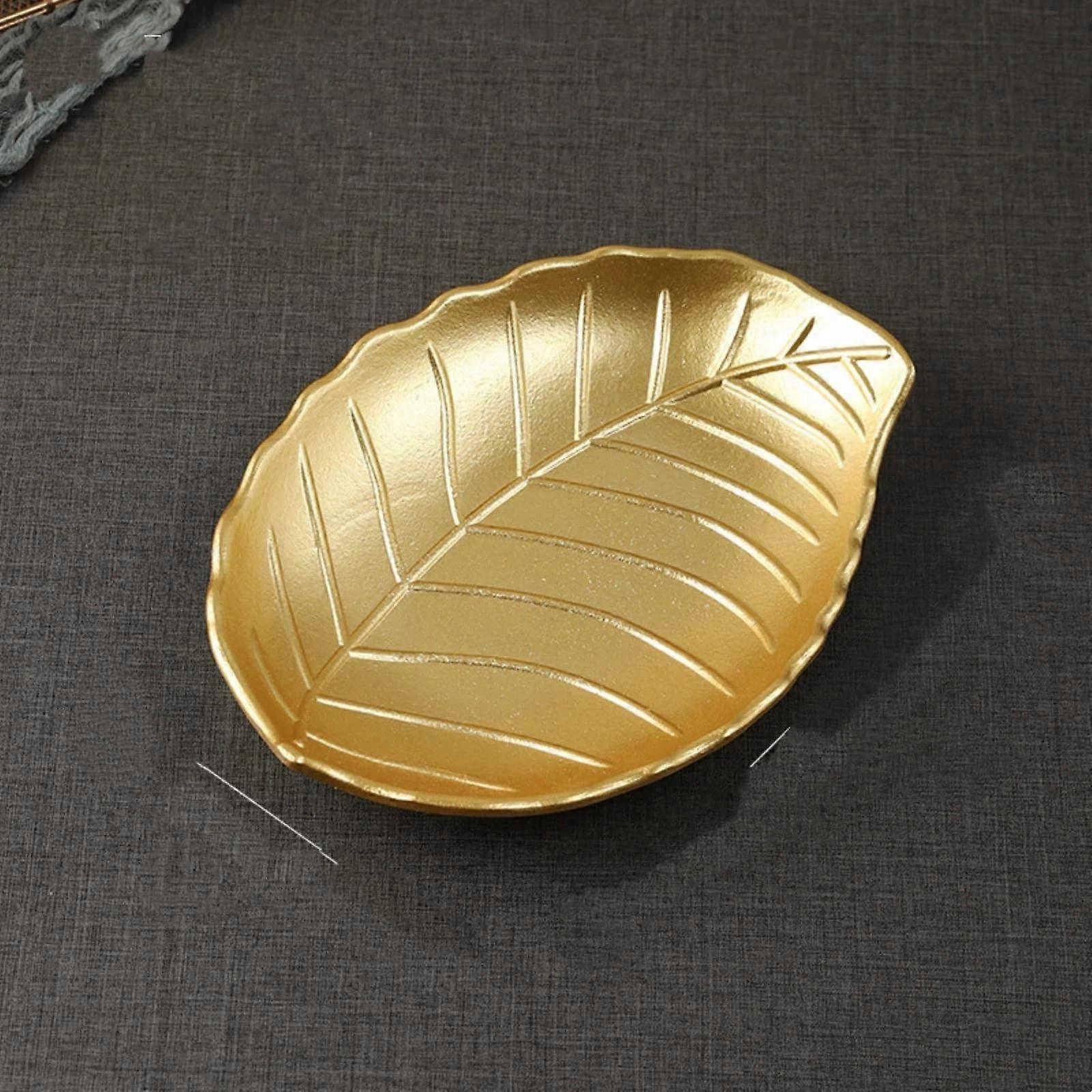 12 Inch Nordic Serving Tray with Elegant Gold Accent, Minimalist Decorative Platter for Home