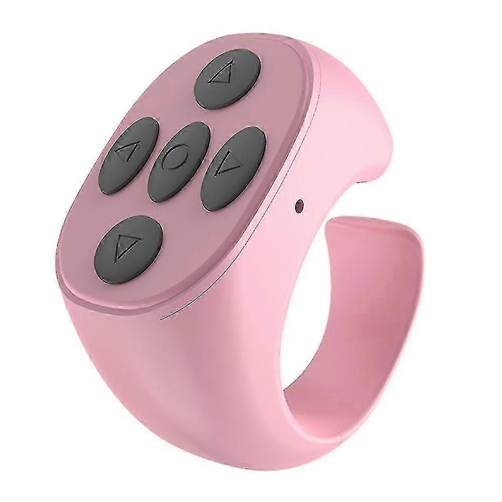 Wireless Scrolling Ring compatible with Computer Presentation, Fingertip Bluetooth Remote