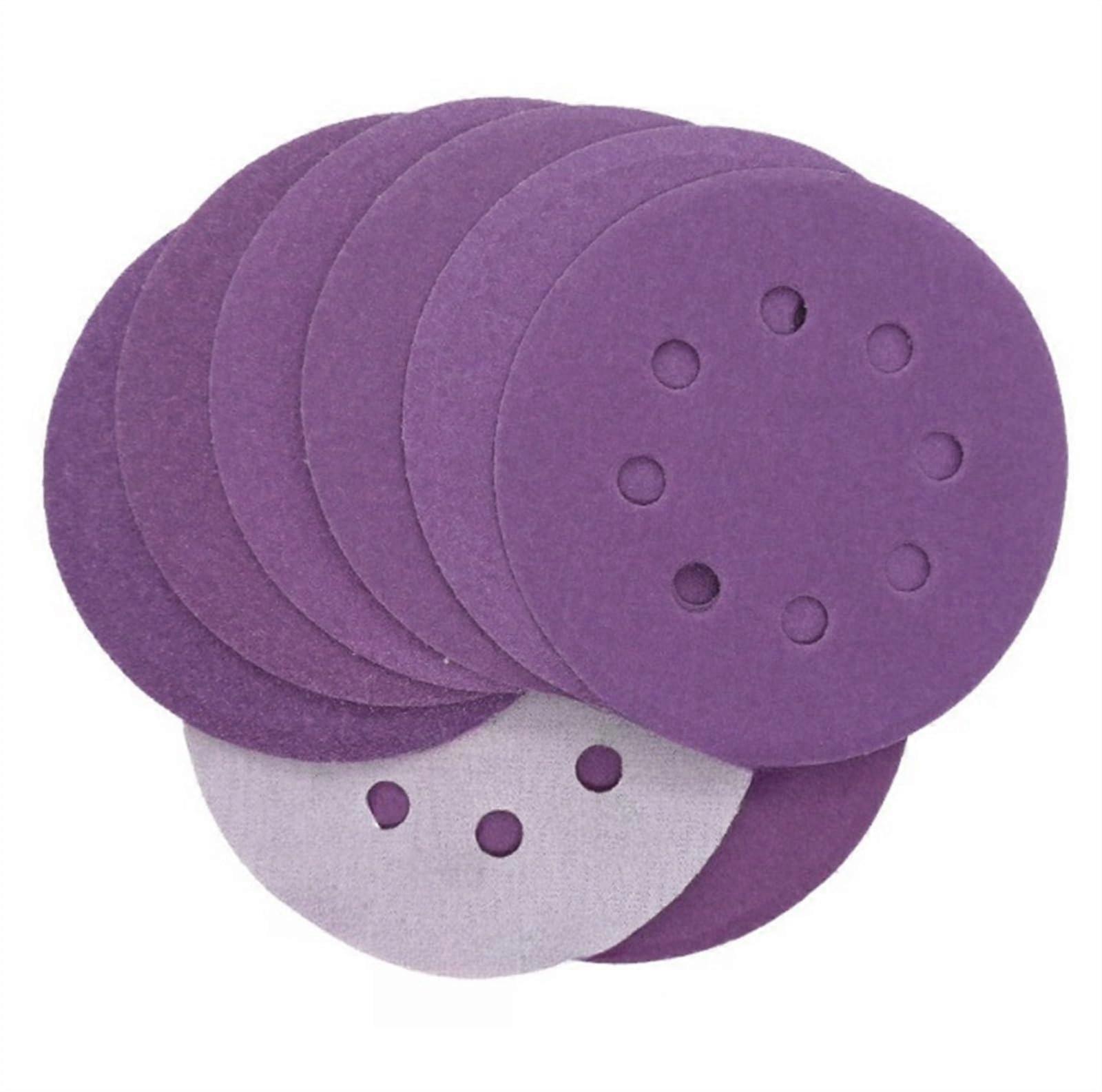 10pcs 5 Inch Sanding Discs 6010000 Grit Hook and Loop Wet Dry for Wood Metal Orbital Sander
