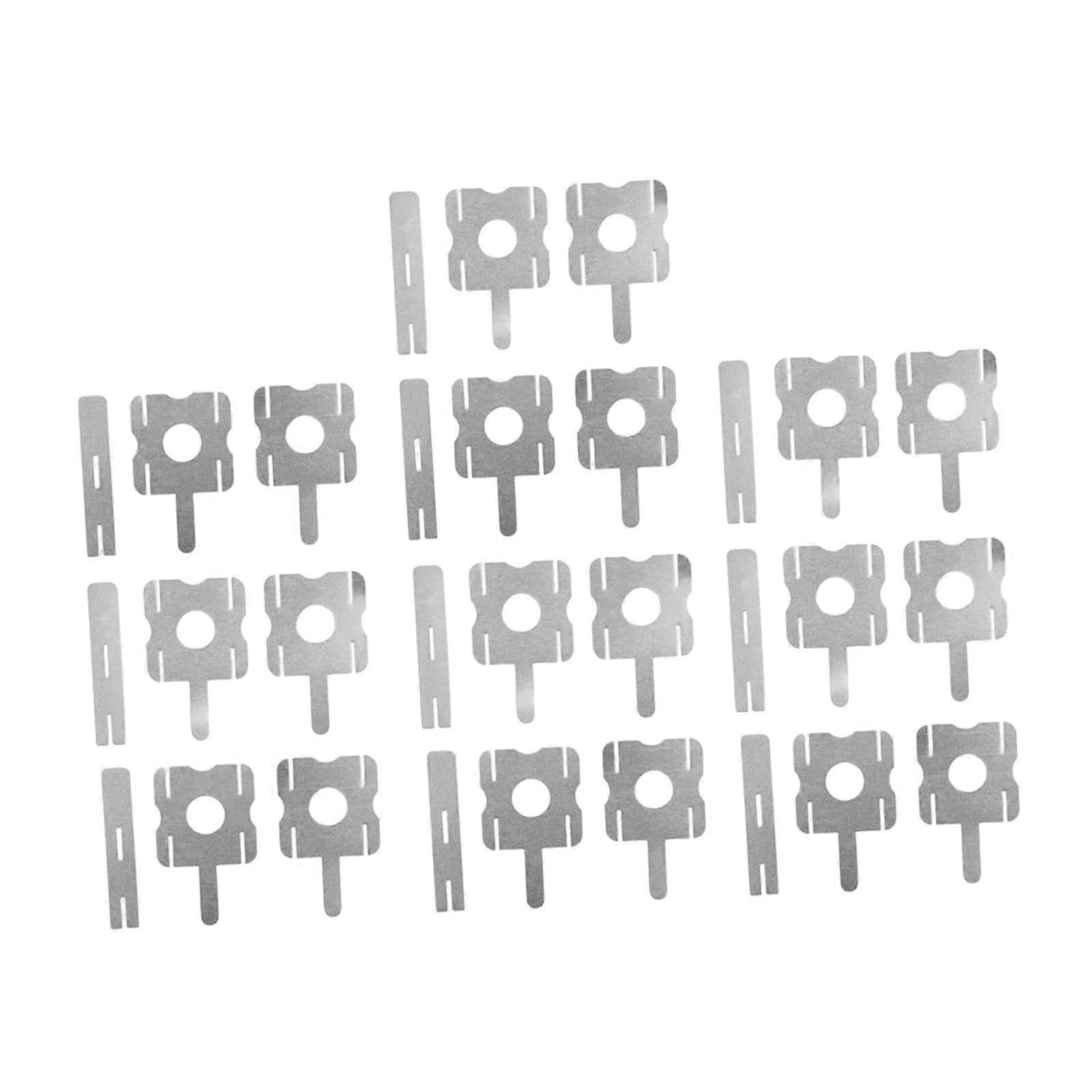 Battery Pack Connection Tabs 30Pcs Nickel Strip for Power Tools, Durable Metal, Exact Fit