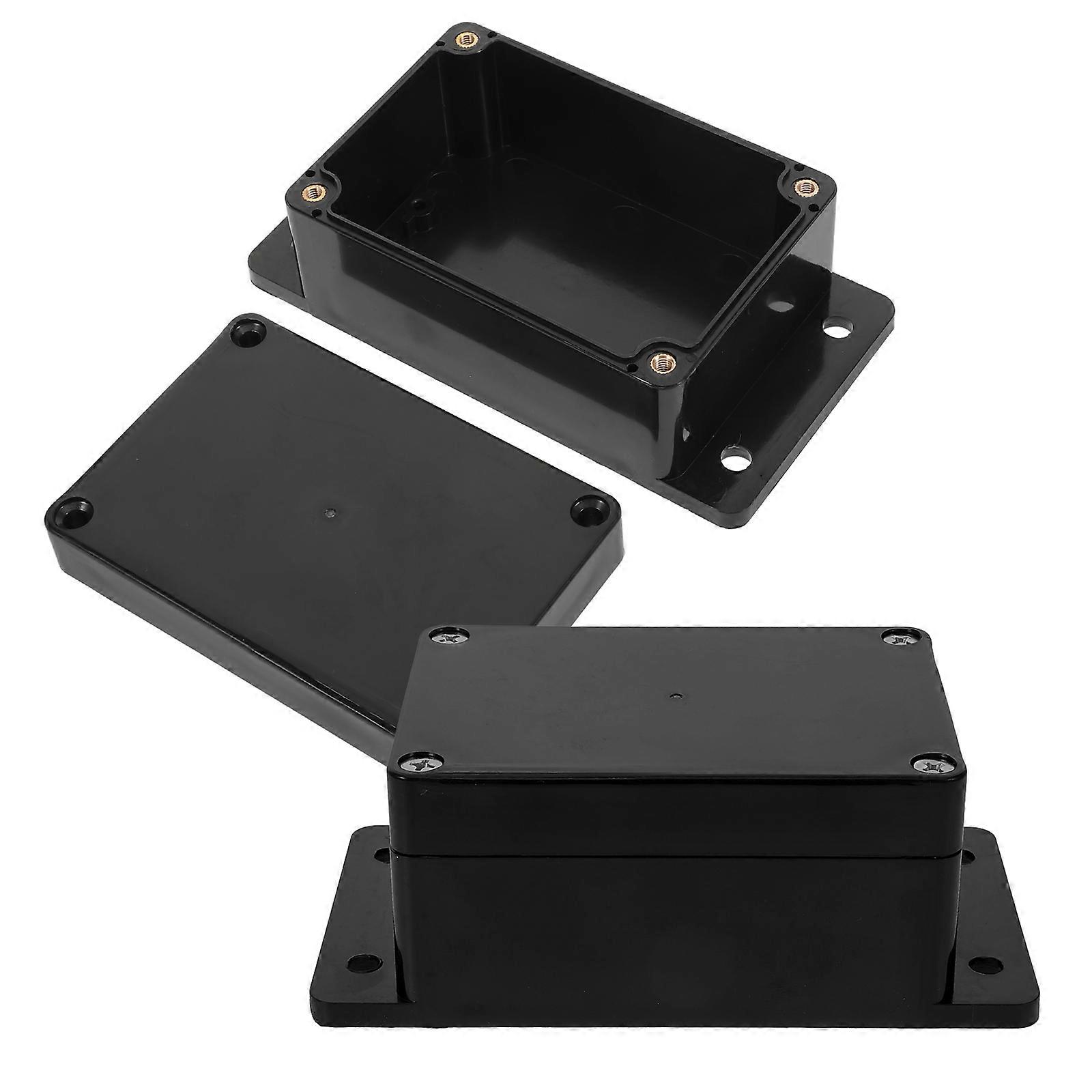 Electrical Plastic Waterproof Junction Box Outdoor for Storage 2Pcs