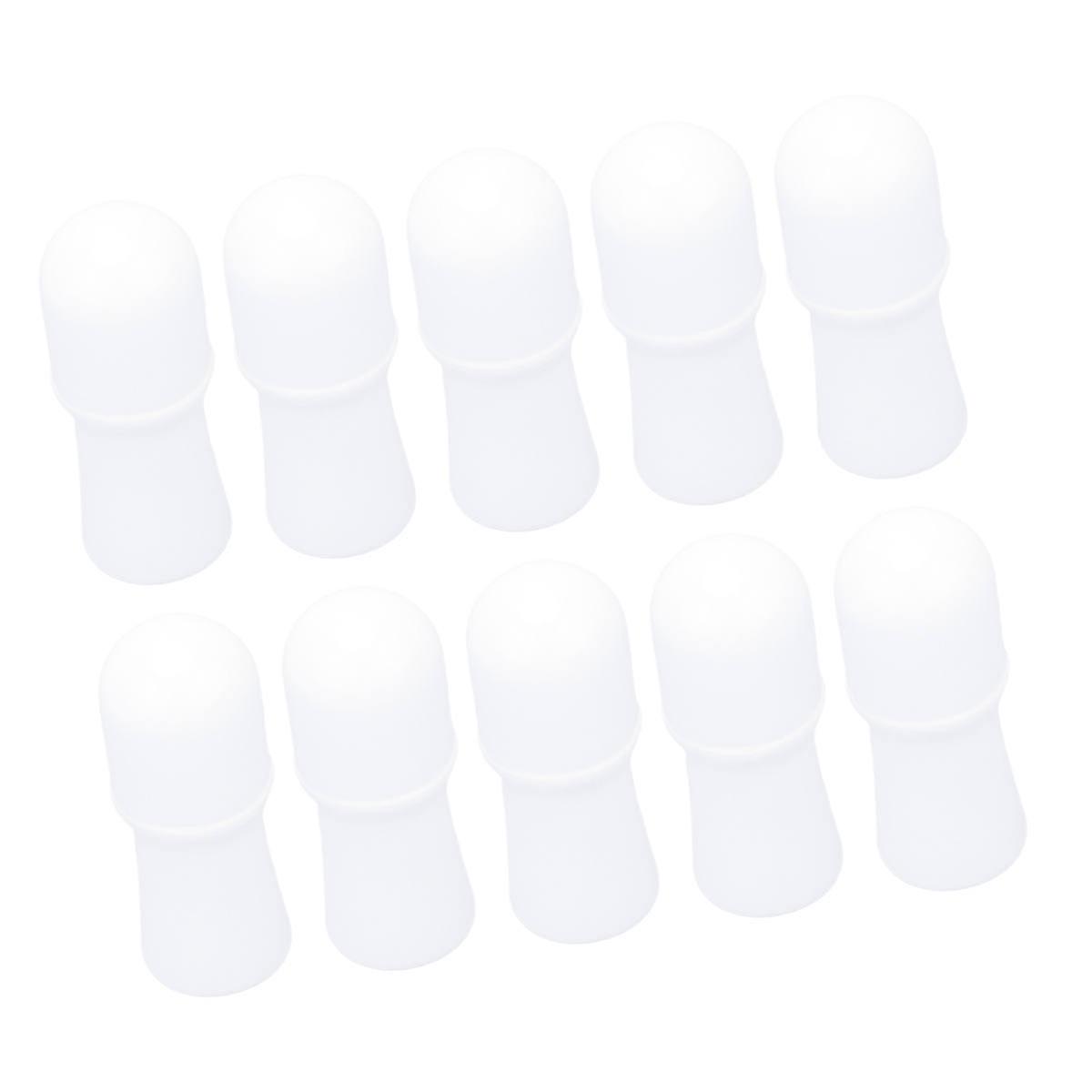 Roll-on Bottles 10Pcs for Travel Subpackaging Storage White