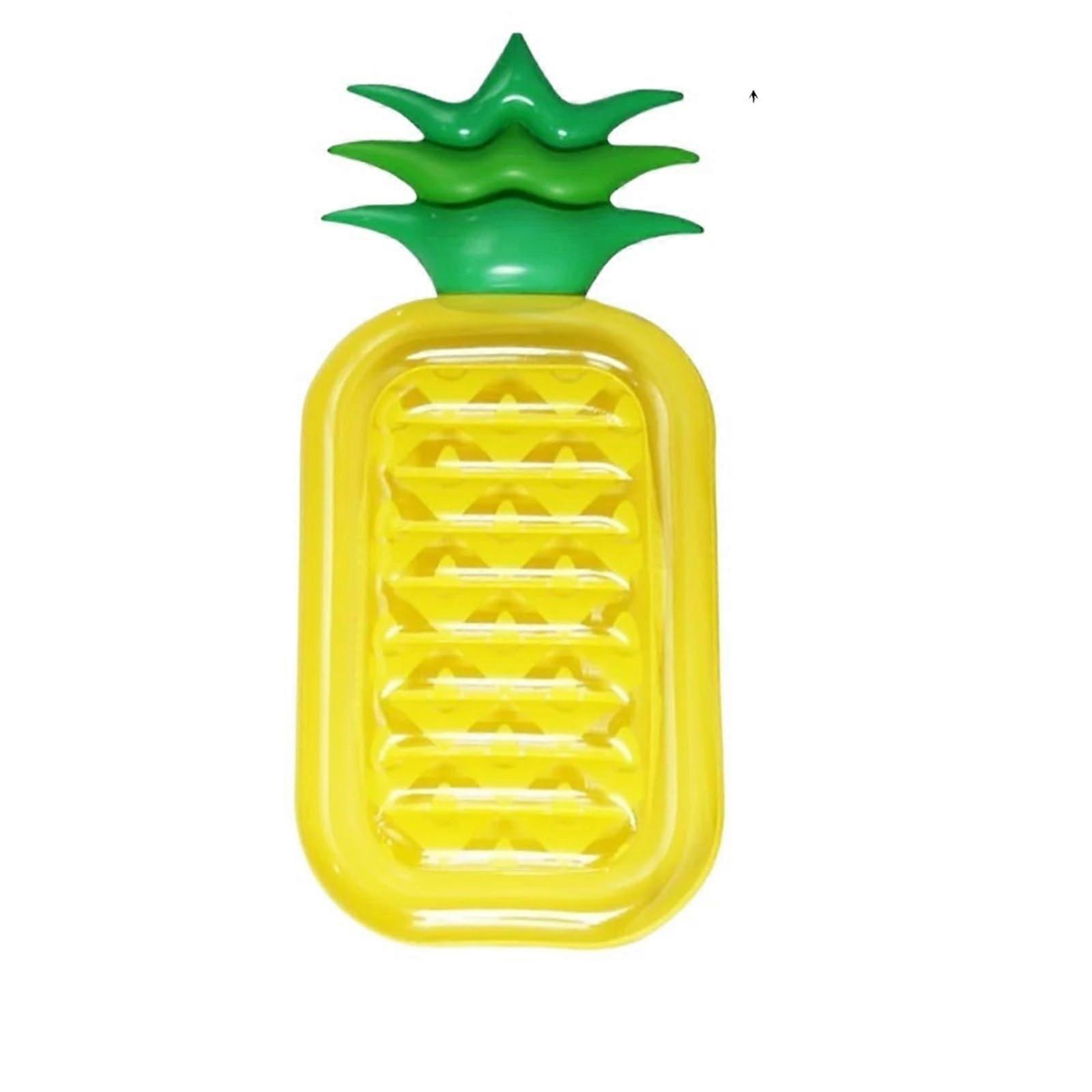 Large Inflatable Pineapple Pool Float Foldable Water Mat with Quick Deflation System