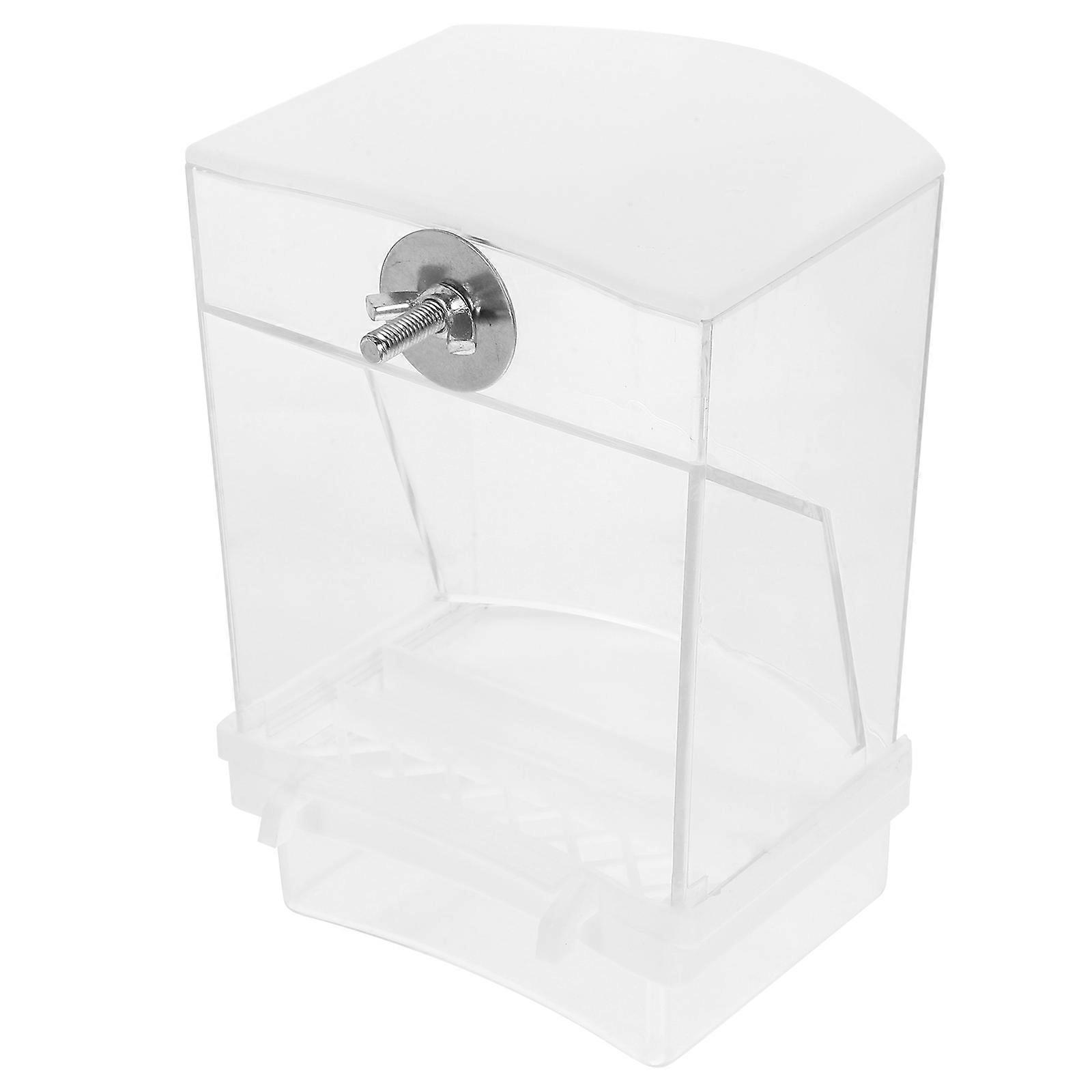 Automatic Bird Feeder Splash Proof Food Holder for Cage Use