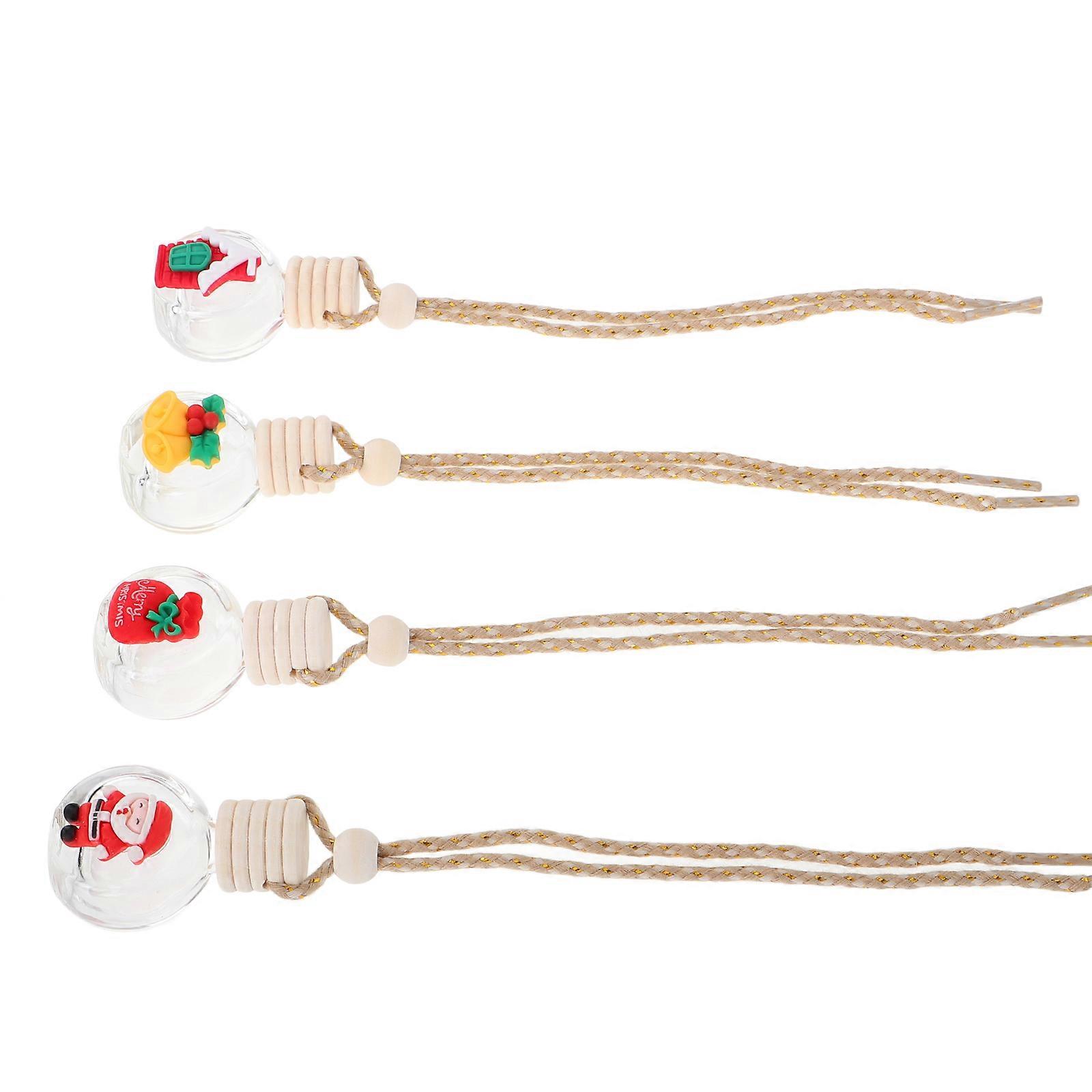 Car Air Freshener Hanging Diffuser Bottles for Perfume 4Pcs Set