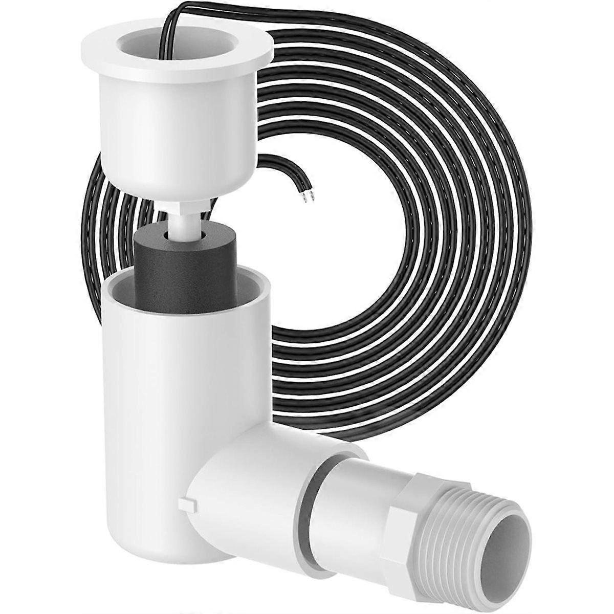 SS2 Float Switch L Shape Safe-T-Switch for HVAC Drain Pan Condensate Outlet, AC Pan Float Switch De