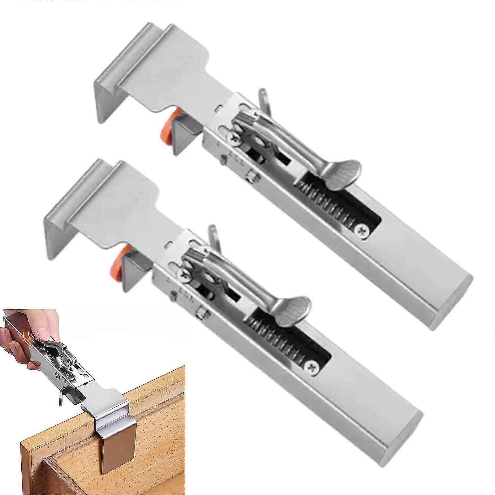 2026 Adjustable Drawer Fixing Clamp, Drawer Front Installation Clips 2Pcs
