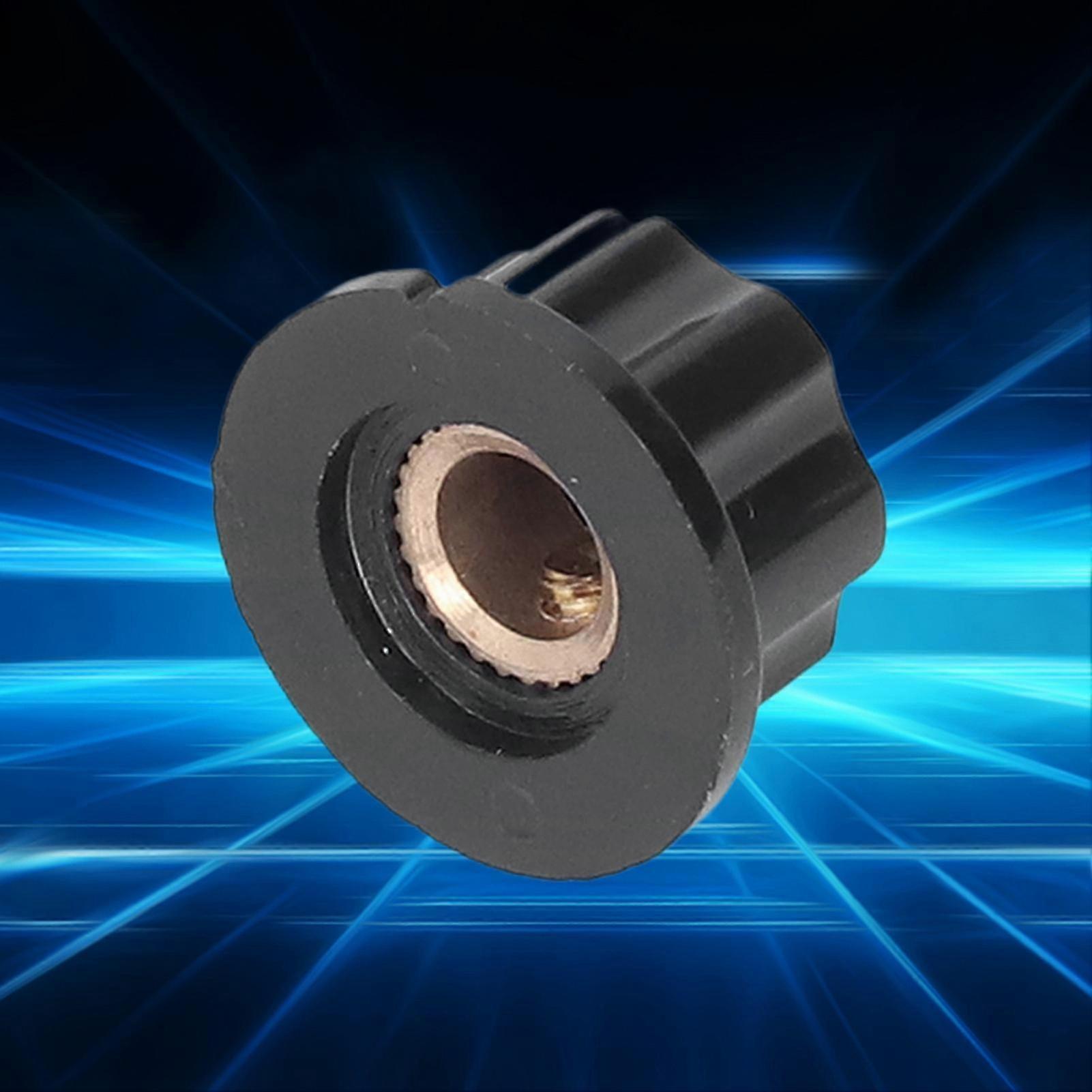 2025 50Pcs Potentiometer Knob Side Screw Fixing Engineering Plastic Knobs Caps Replacement 20mm