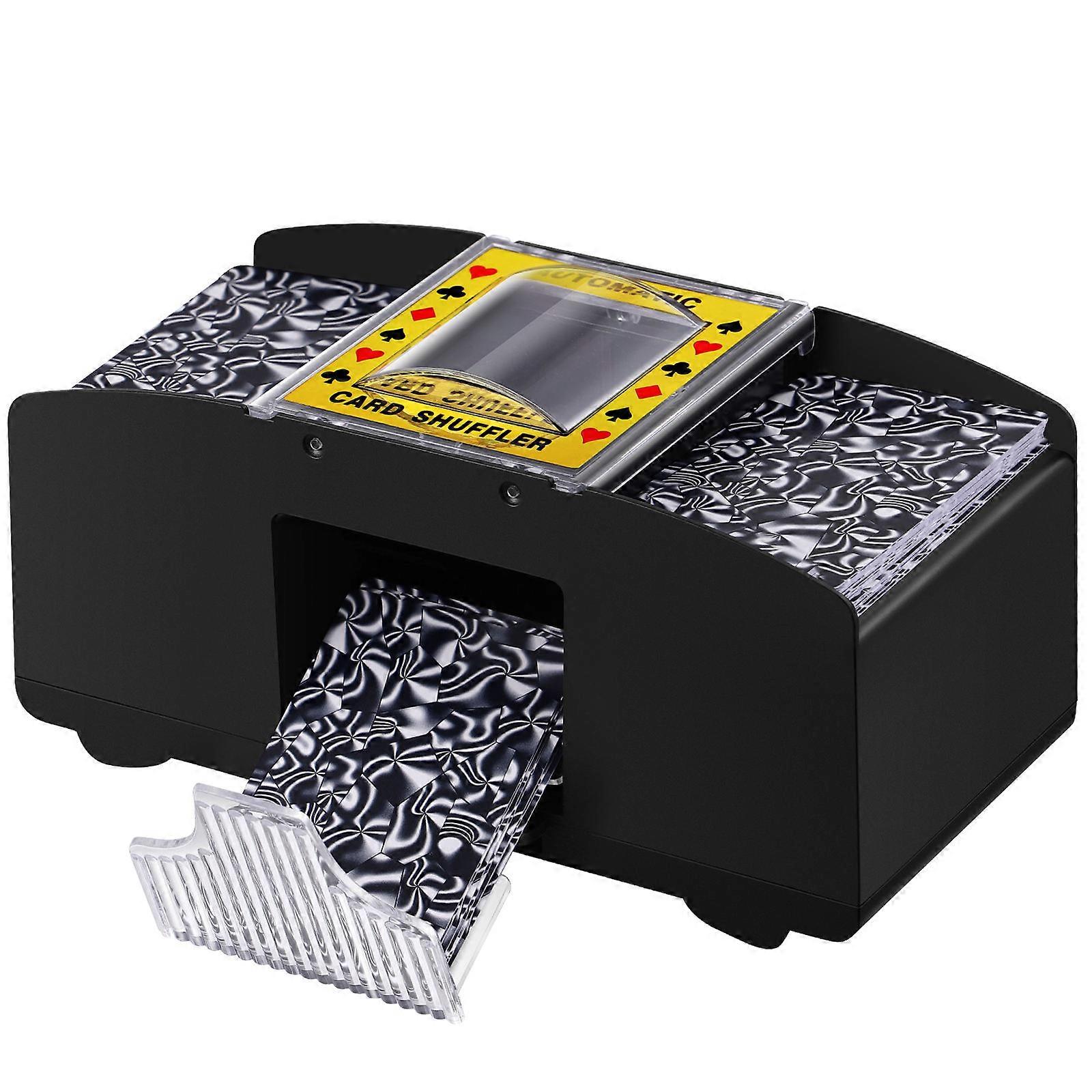 Poker Machine Electric Shuffler for 2-Deck Playing Card Automatic Use