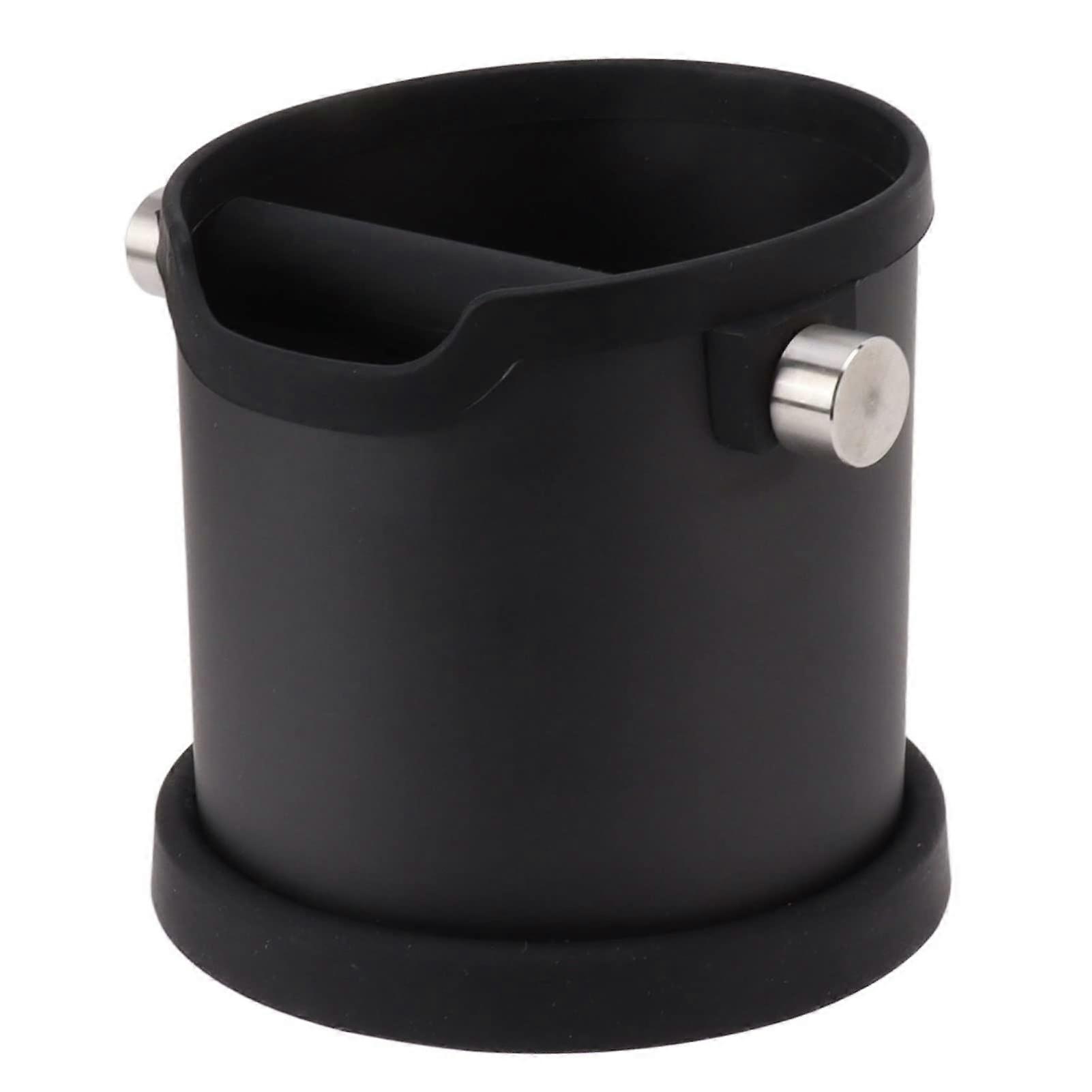 Large Capacity Stainless Steel Coffee Knock Box, Mess Espresso Grounds Container for Cafe Bars