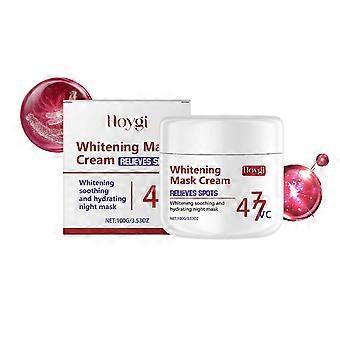 Soothing and Moisturizing Sleep Mask, Hydrating Moisturizing Oil Control Brightening with Niacinamide & Vitamin C, Deep Nourish Repair Skin Overnight
