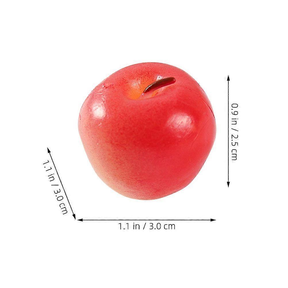6pcs Fake Fruit Artificial Apples Simulated Fruit Models Mini Realistic Apples Model Props