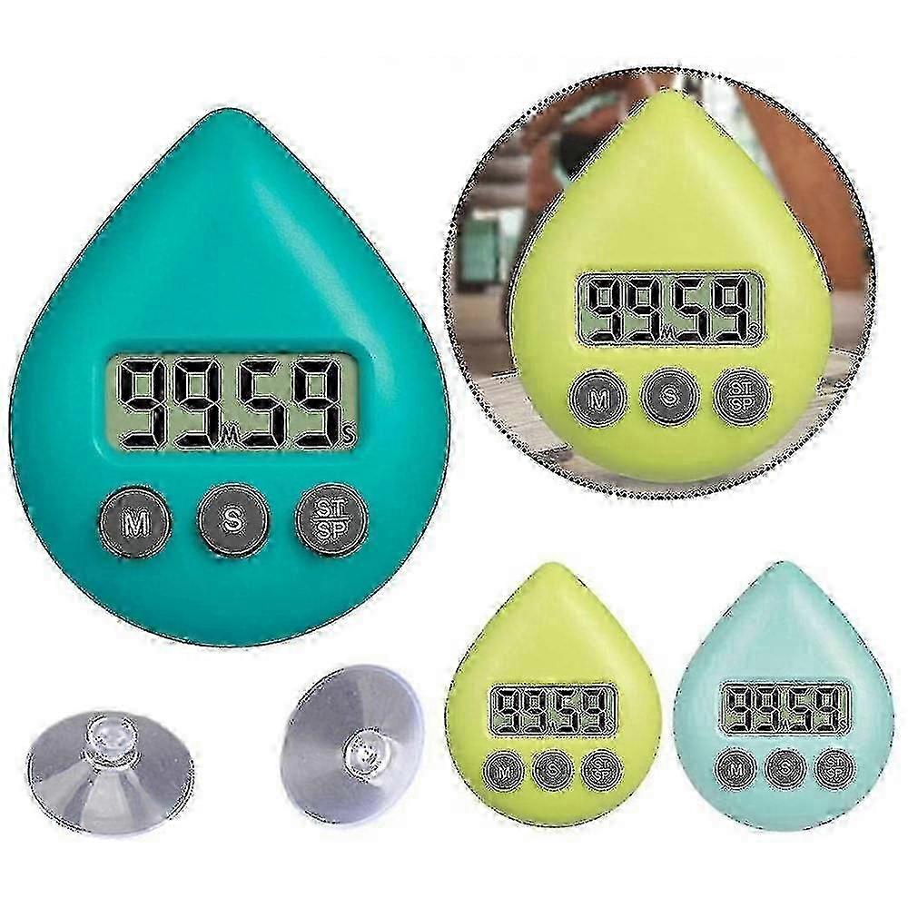 Digital Shower Clock With Timer, Waterproof Timer With Alarm And Suction Cup