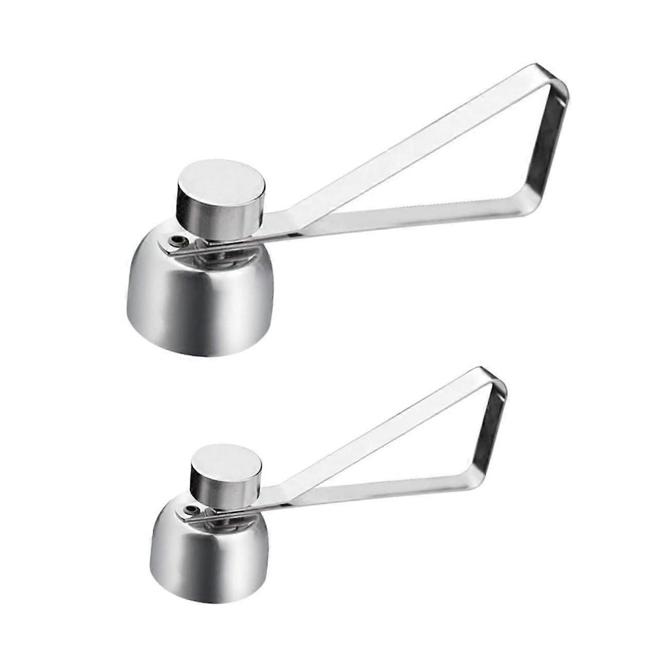 2Pcs Stainless Steel Egg Topper and Cracker Tool for Easy Shell Removal Fits All Egg Sizes