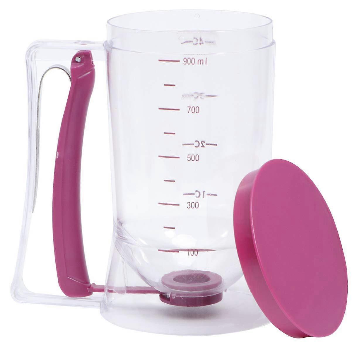 Batter Dispenser with Measuring Label for Cupcakes Waffles Muffins Precise Easy Portion Control