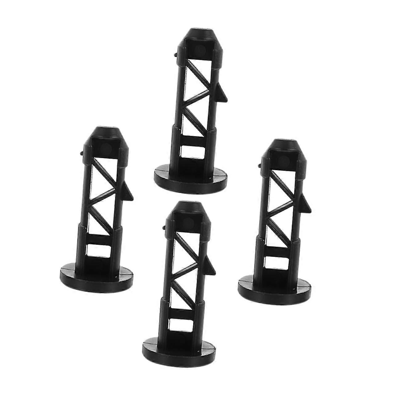 4pcs Outdoor Trash Can Lid Lock Replacement Clips, Plastic Garbage Bin Latch, Weather Resistant