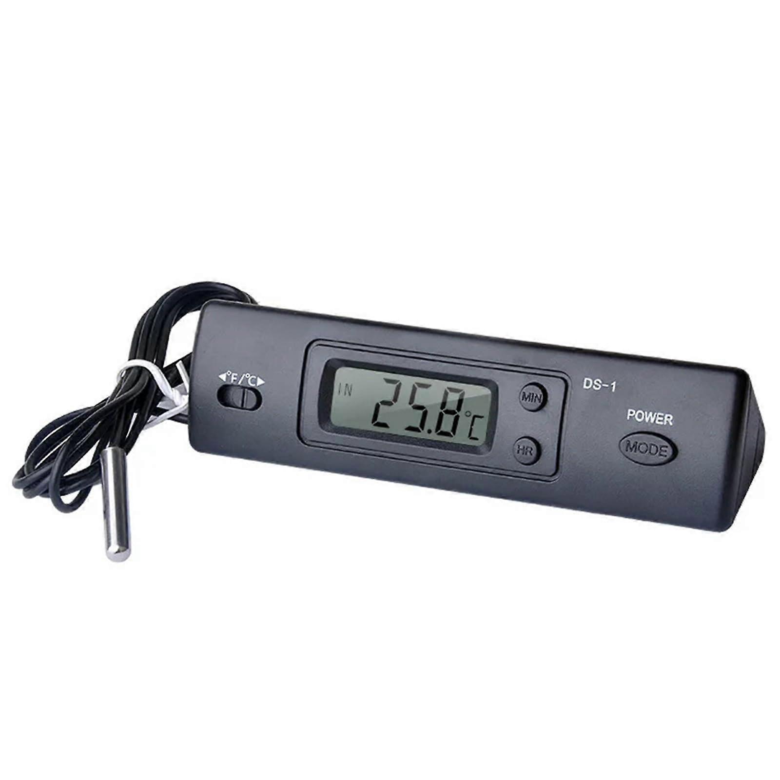 10pcs Car Thermometer with Probe Dual Display Digital Temperature Controller Indoor Outdoor Use DS1