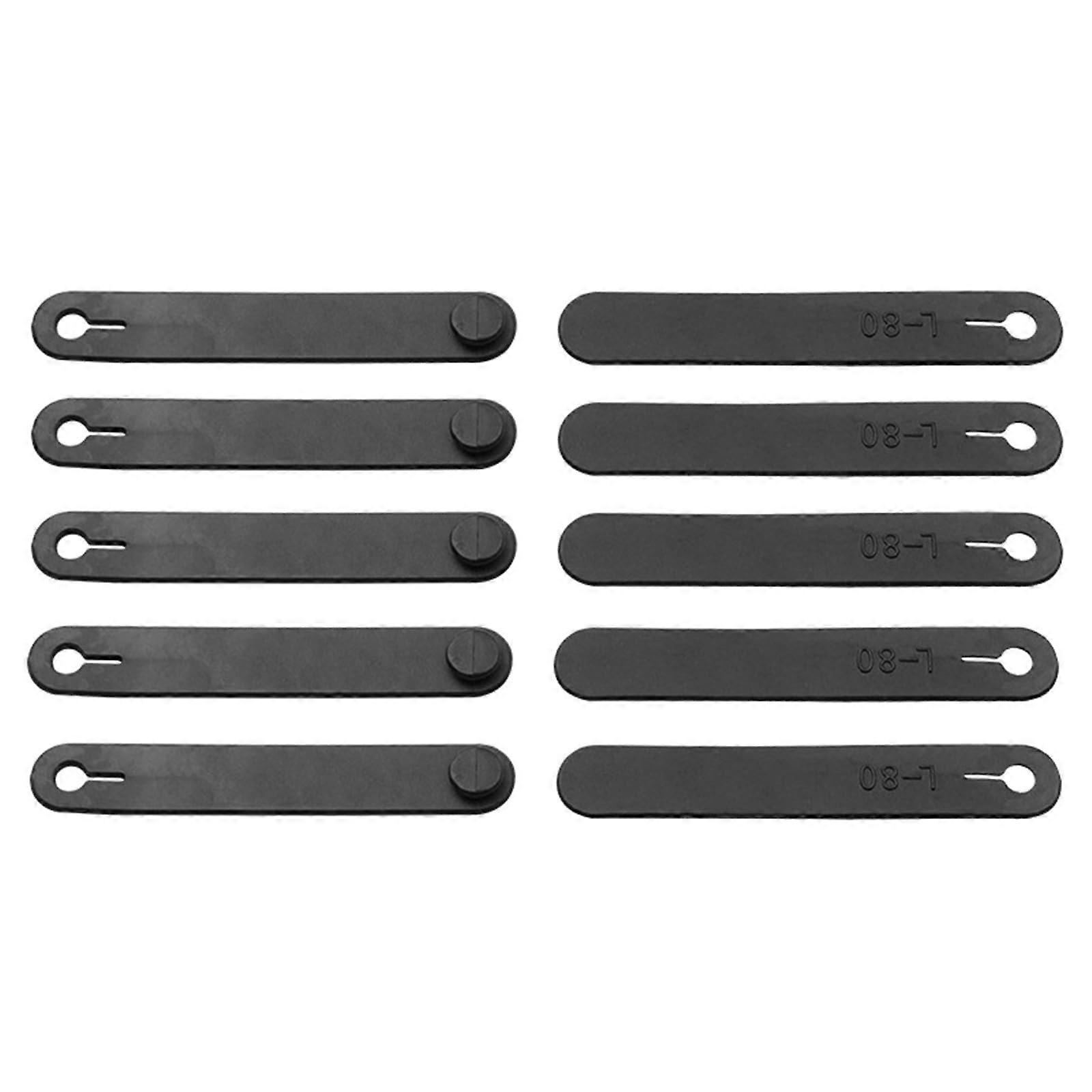 10Pcs Motorcycle Rubber Cable Ties Straps for Secure Wire Management and  Elasticity