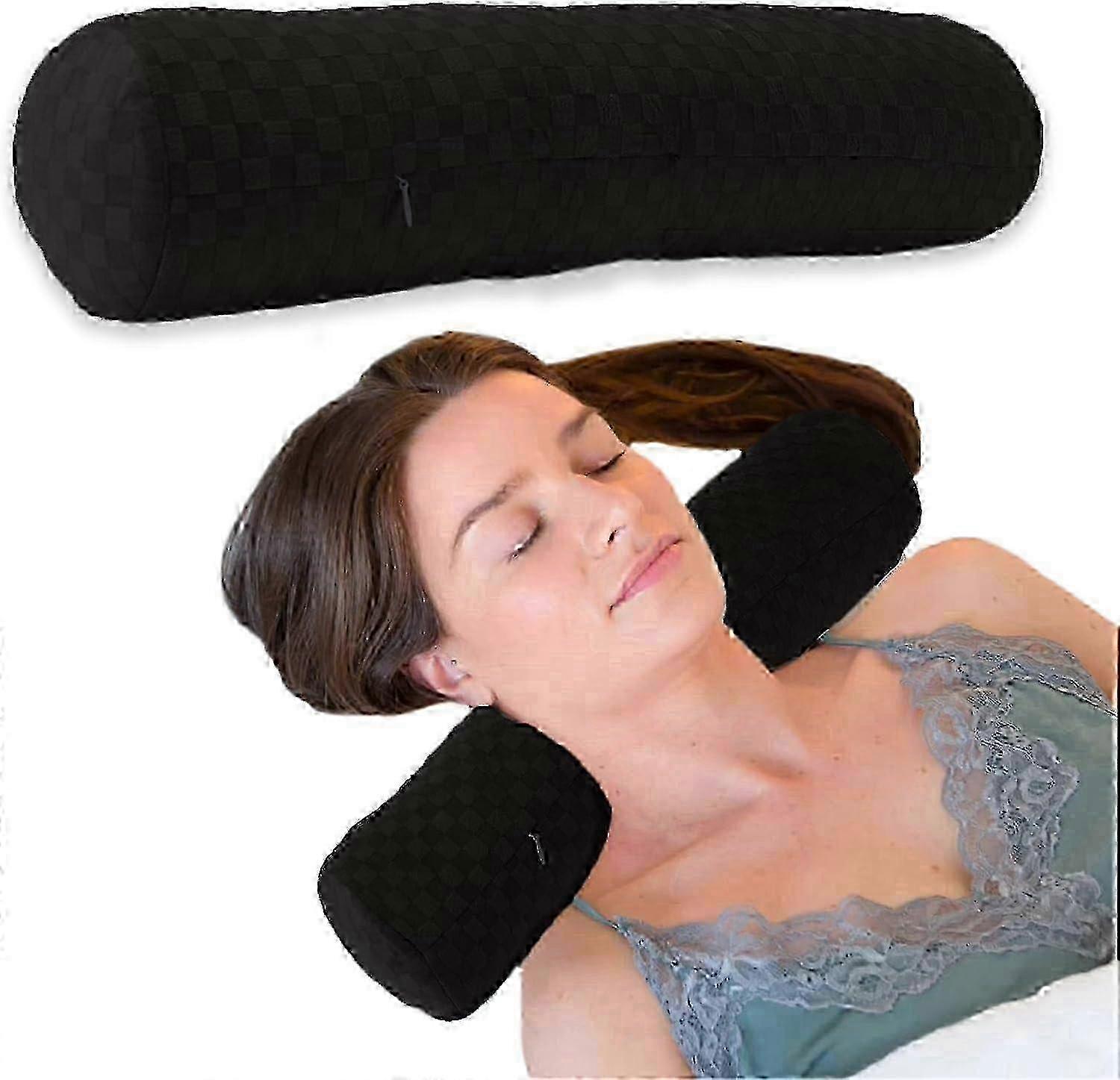 Neck Roll Pillow for Cervical Support & Pain Relief