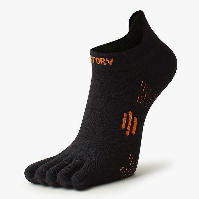 5pcs Men's Low-Cut Quick-Dry Thin Athletic Toe Socks, Lightweight Breathable