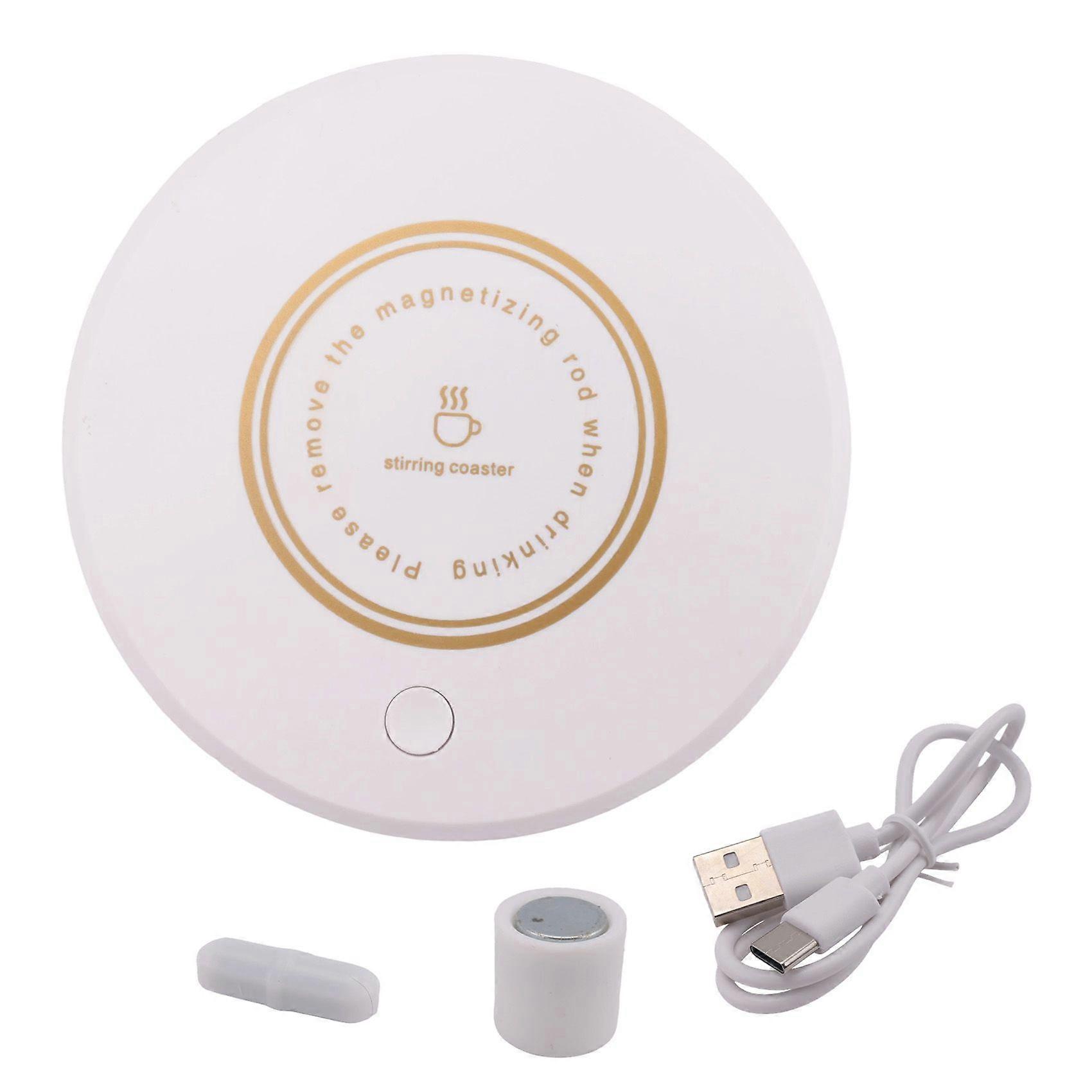 Compact Magnetic Stirrer, Mini Automatic Beverage Mixer, USB-C Rechargeable, Suitable for Glass & Ceramic Cups