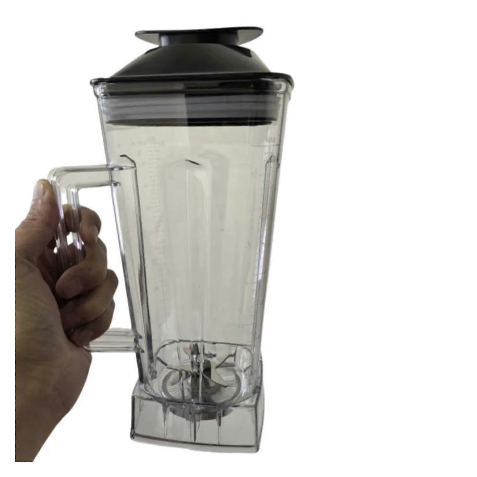 2000ml Blender Jar Replacement Cup with Lid and Knife, AntiSlip Grip for Rawmid SC6000