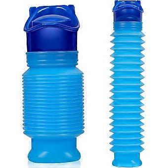 Noodtoilet Draagbare Plasfles voor Jongens, Meisjes en Kinderen Opvouwbare Urinefles voor Buitenactiviteiten, Kamperen, Reizen, File, 750ml