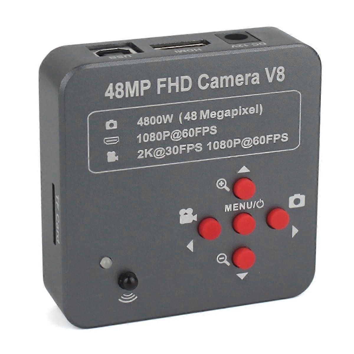 2K 60FPS 48MP Digital Microscope Camera with C Mount Lens for Industrial Inspection