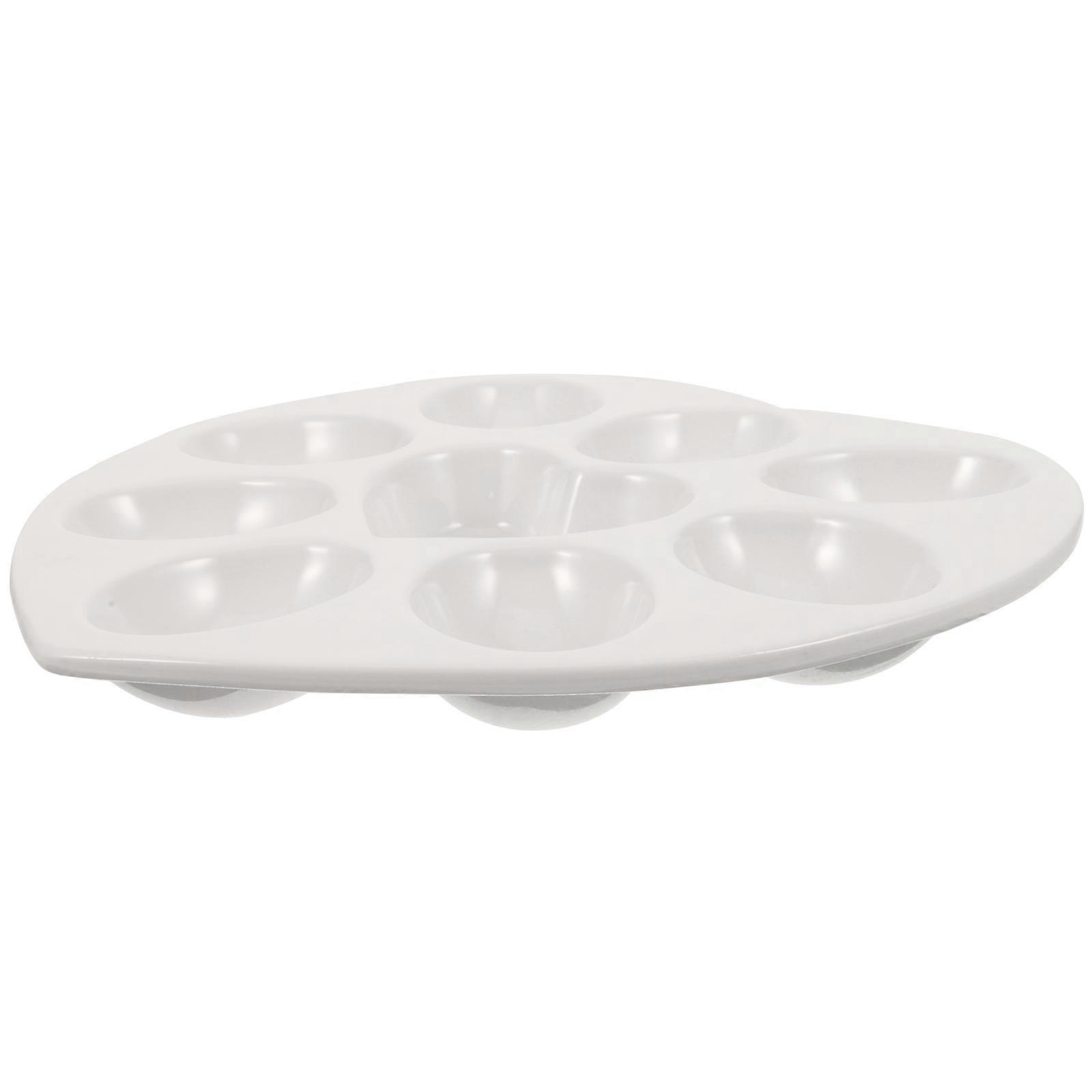 Ceramic Easter Egg Platter for Deviled Eggs Serving 1 Piece
