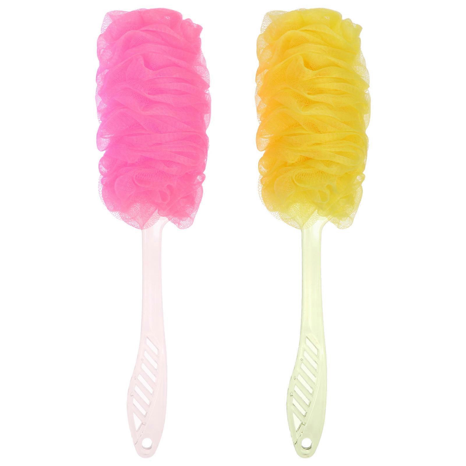 Shower Brush Long Handle for Body Cleaning with 2Pcs Random Colors