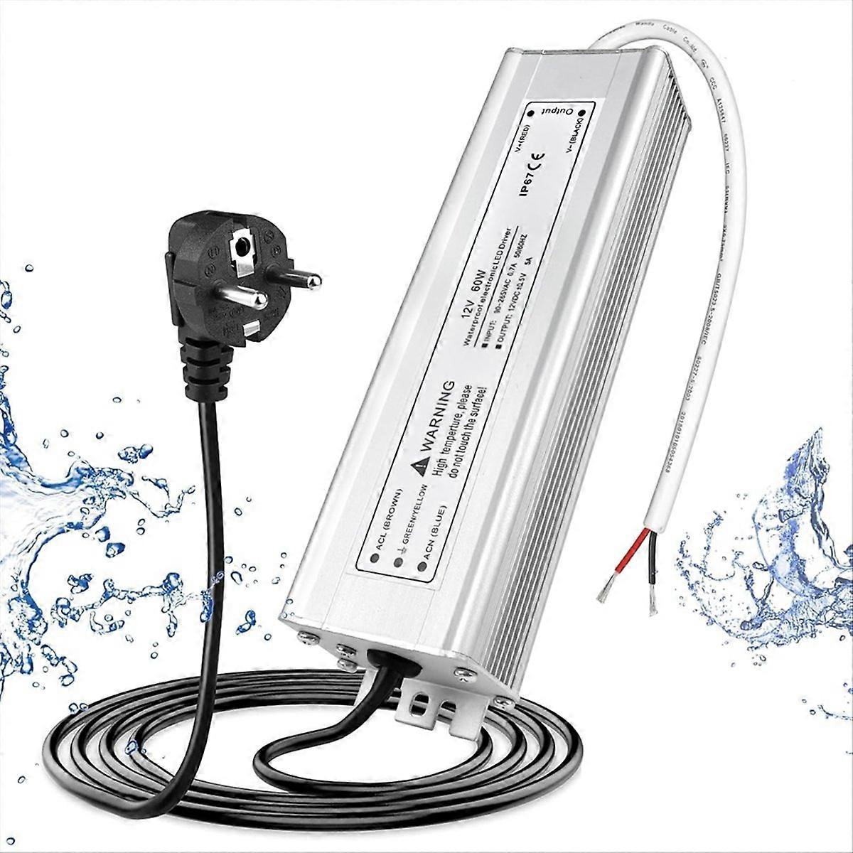 LED transformer 12V 60W, EU