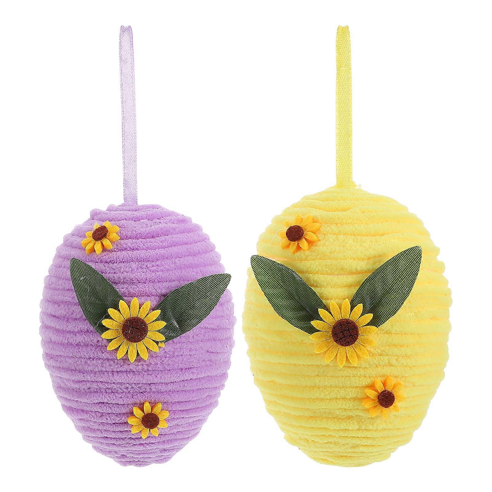Festival Decor Props for Decoration 2Pcs Easter Hanging Decorations