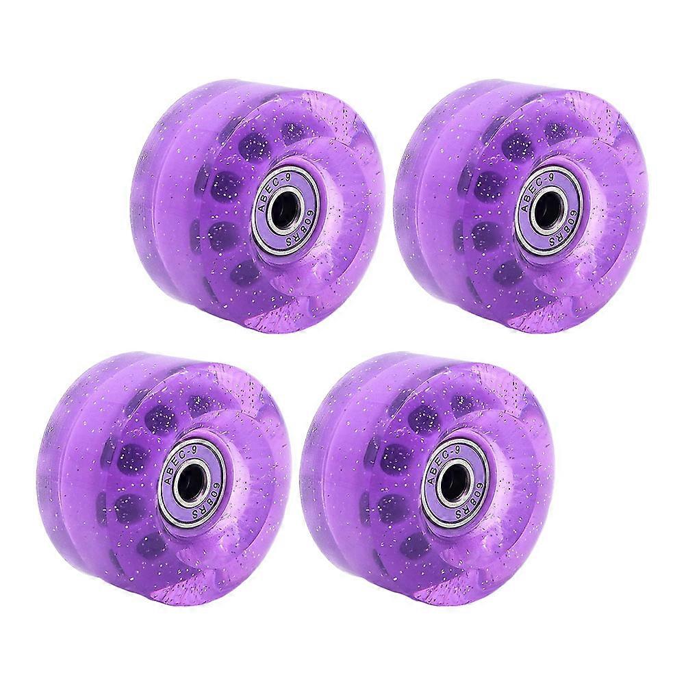 Transparent Skating Wheel Decorative Roller Skates Wheels for Performance 8Pcs