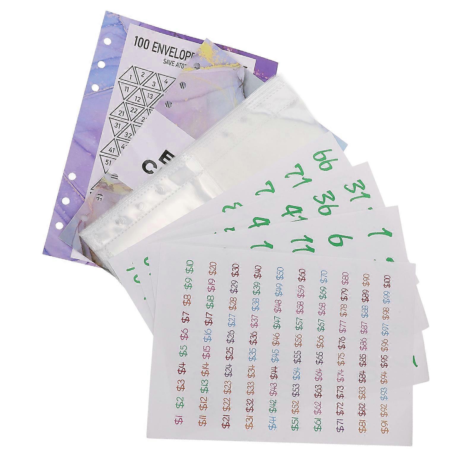 Saving Binder Inserts Money Binder Inner Page for Office 1Set PVC