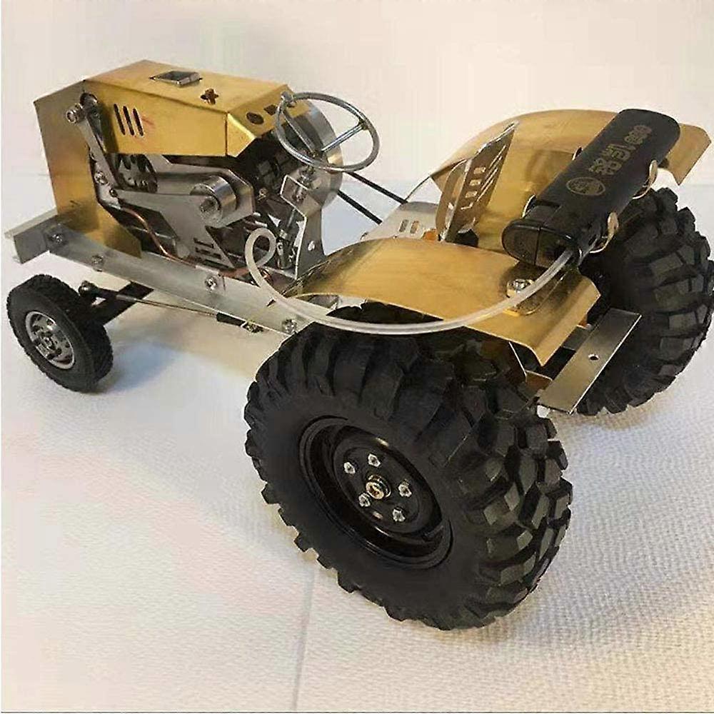 Stirling Engine Tractor Model with Visible Cycle for Physics Teaching and Educational Desk Display