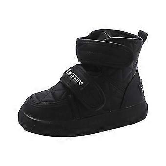 Toddler Boots,Winter Boots for Girls Insulated Warm Cold Weather Outdoor Play Kids Footwear,Kids Snow Boots,Z01 Black,6-7 Years