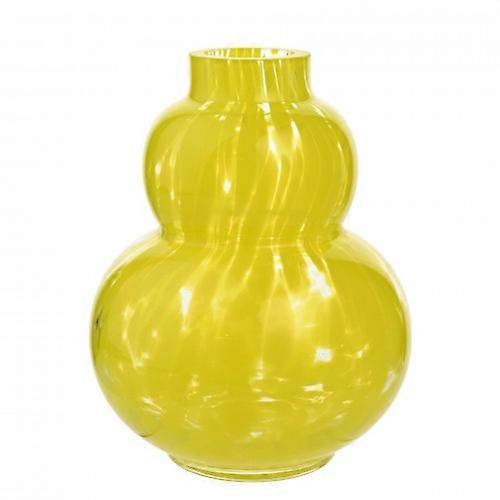 Hestia Curved Small Yellow Confetti Vase