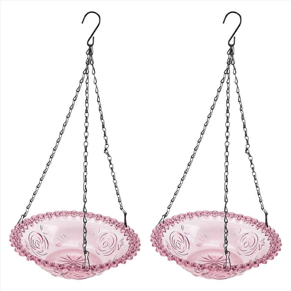 Bird Flower Shaped Hanging Bird Feeder Light 