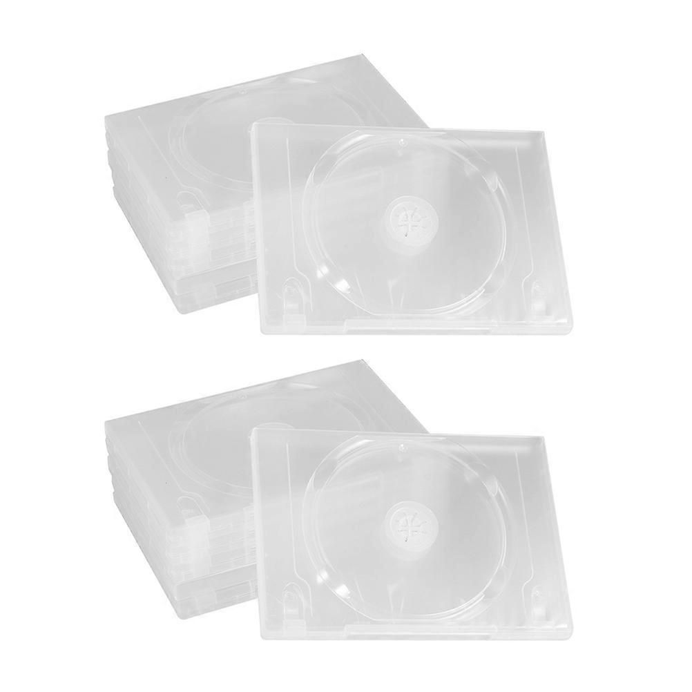 Cd Dvd Box Slim Transparent Case for Protective Storage 36Pcs