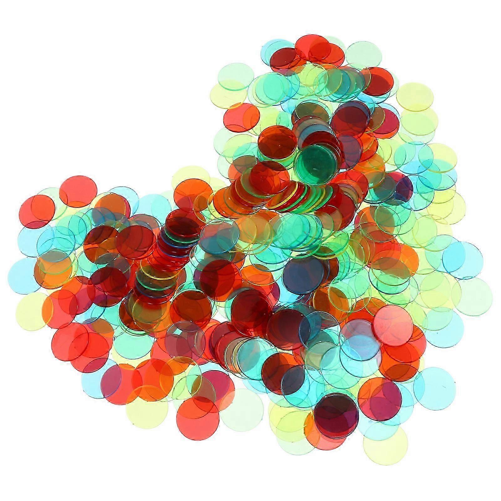 1Set Chips Plastic Markers for Counting Assorted Color Game Use
