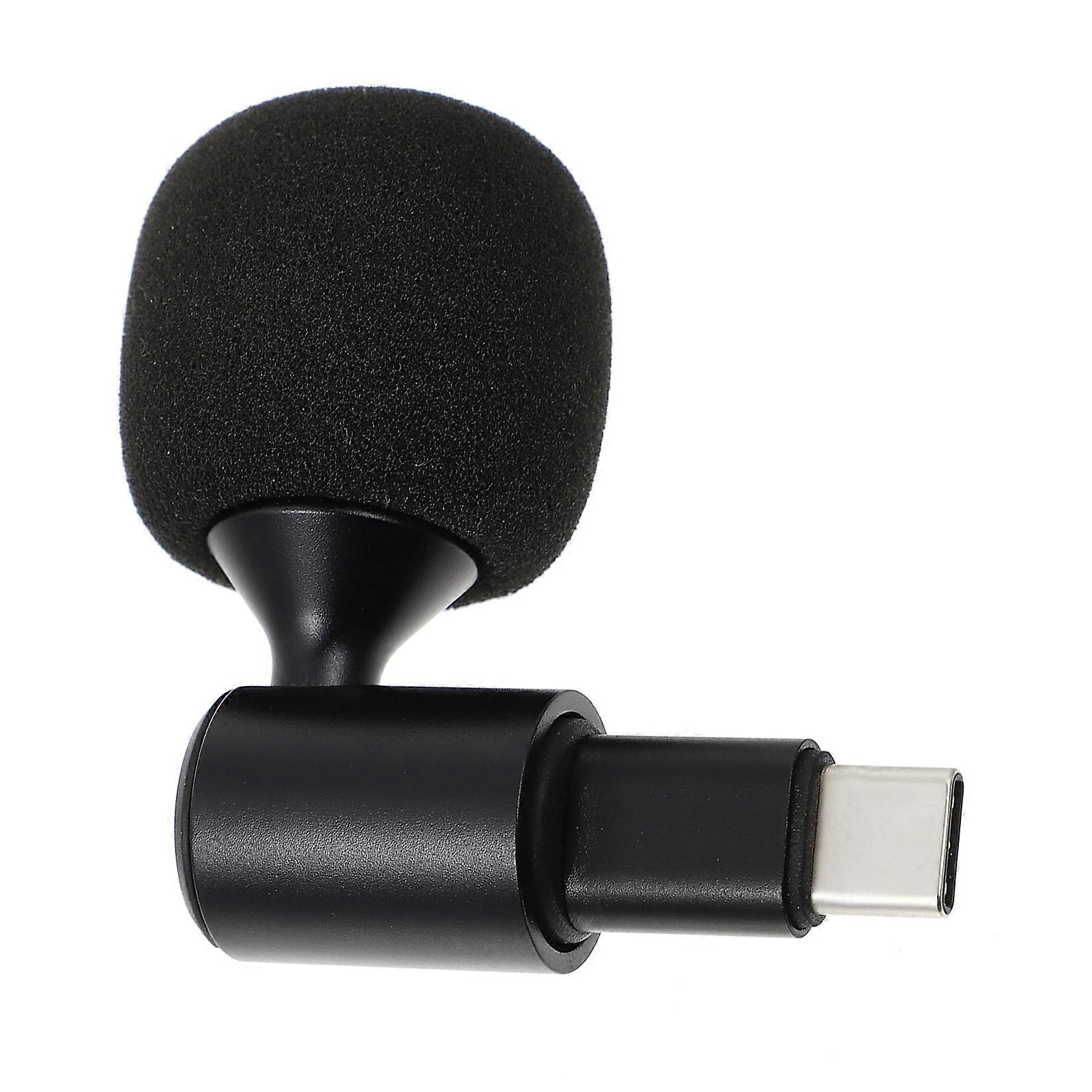 Type-C Microphone Bendable USB-C Microphone for Live Streaming 1Pcs