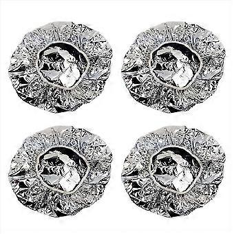 Shower Cap Heat Insulation Aluminum Foil Hat Elastic Bathing Cap for Women Hair Salon Bathroom