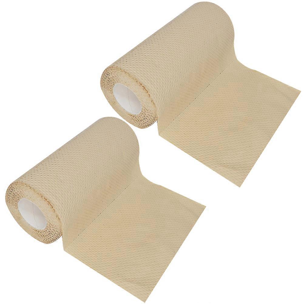 Ölabsorbierendes Küchenpapier, 2 Rollen, hellbraun