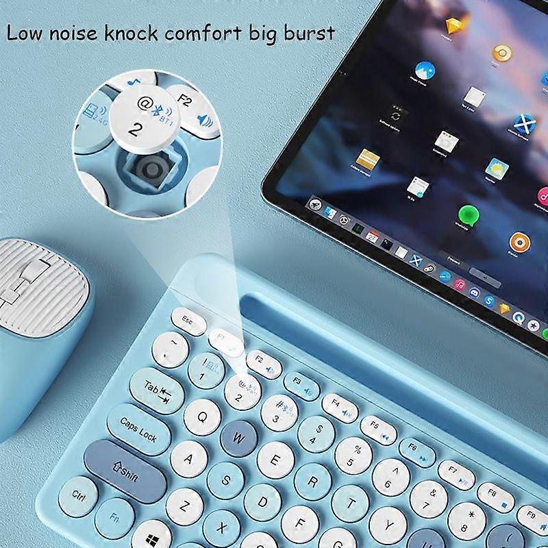 Rechargeable Wireless Bluetooth Keyboard And Mouse Set Mute Laptop Desktop Computer Apple Ipad Android Universal