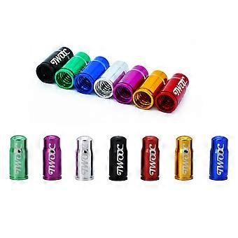 Bike Caps Aluminium Alloy Air Caps for Bike Tyre Valve 5Pcs Blue