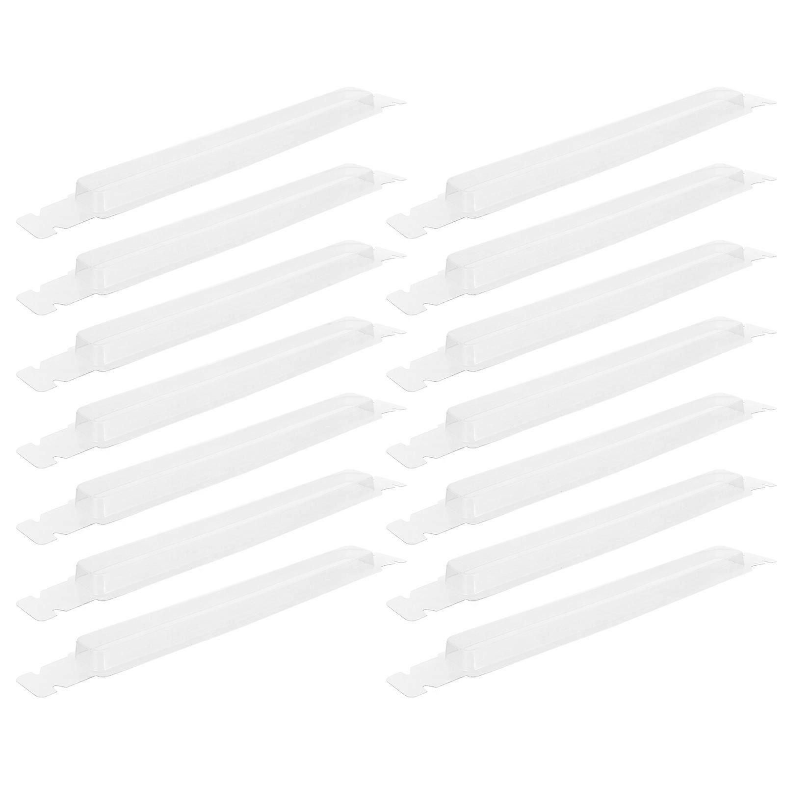 20pcs Clock Pointer Box: Quartz Clock Hands Protective Box - Waterproof Plastic Transparent Case Cover For Wall Timepiece Pointers