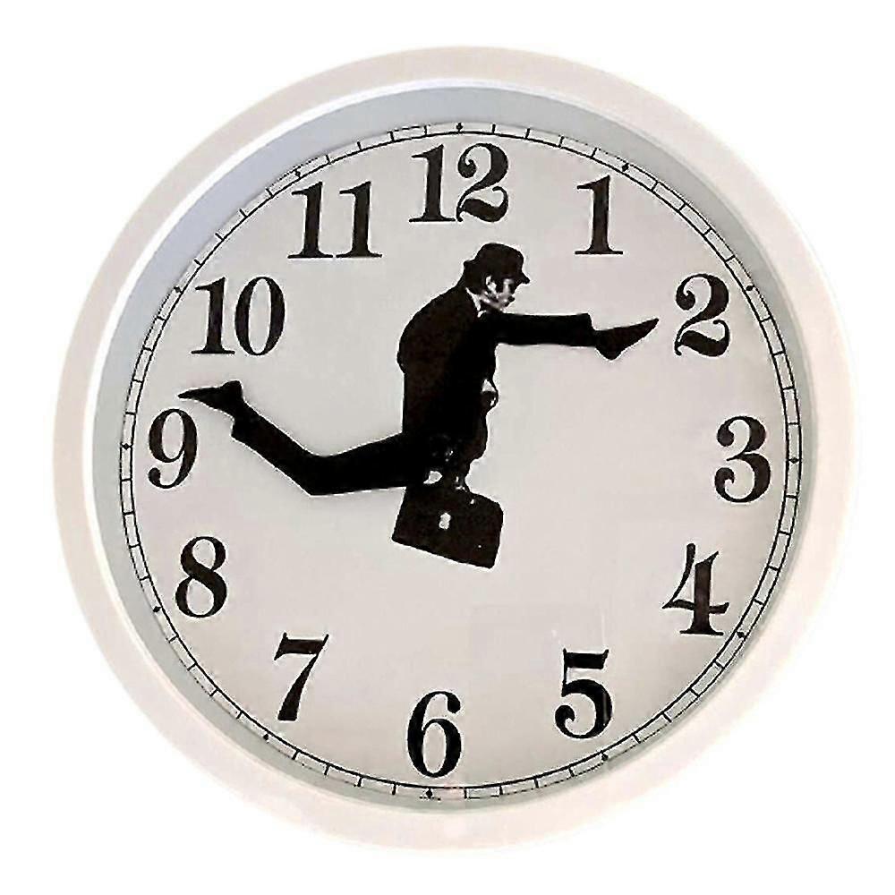 Creative Mute Zegary Monty Python Inspired Silly Walk Wall Clock Home