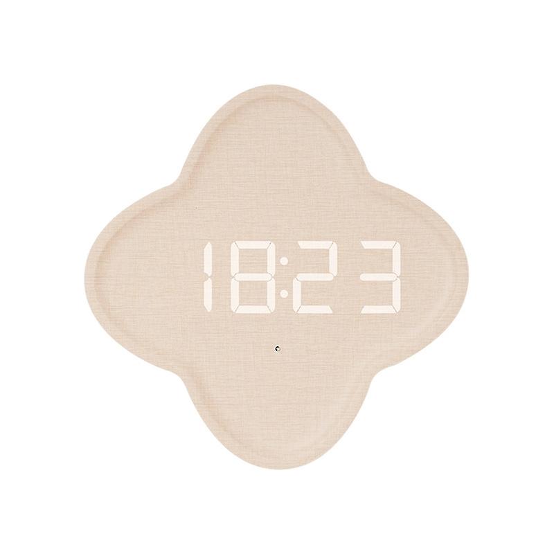 G236 LED Digital Display Flower Shape Wall Clock